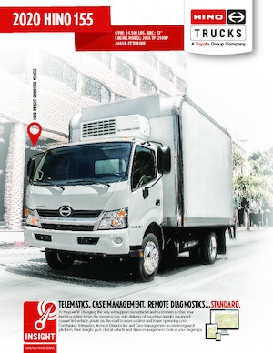 Ciągniki siodłowe ze sztywnym podwoziem Hino 2020 HINO 155 4x2