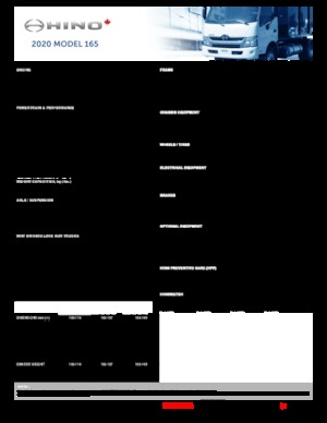 Ciągniki siodłowe ze sztywnym podwoziem Hino 2020 HINO 165 4x2