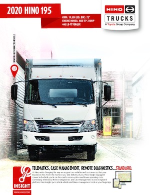 Ciągniki siodłowe ze sztywnym podwoziem Hino 2020 HINO 195 4x2