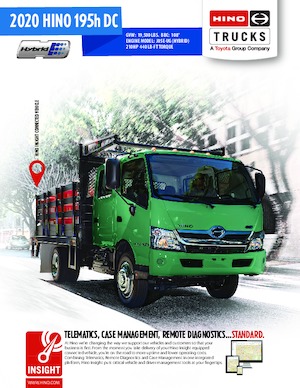 Ciągniki siodłowe ze sztywnym podwoziem Hino 2020 HINO 195h DC 4x2