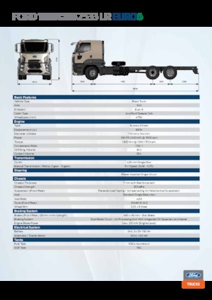 Ciągniki siodłowe ze sztywnym podwoziem Ford 2533 LR