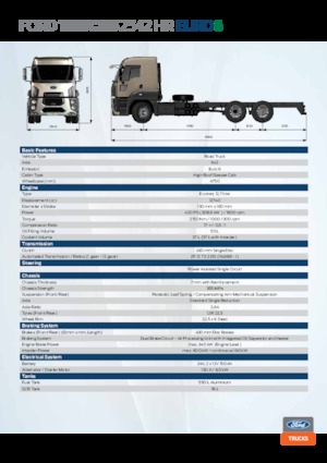 Ciągniki siodłowe ze sztywnym podwoziem Ford 2542 HR