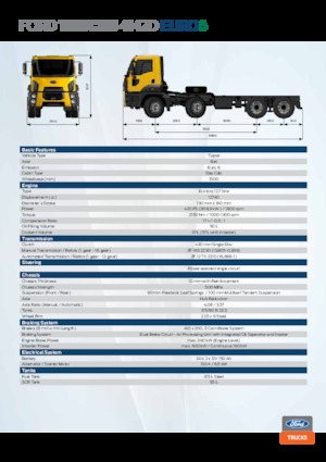 Ciągniki siodłowe ze sztywnym podwoziem Ford 4142D