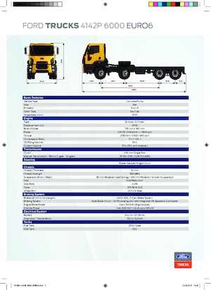 Ciągniki siodłowe ze sztywnym podwoziem Ford 4142P 6000