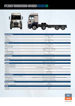 Ciągniki siodłowe ze sztywnym podwoziem Ford 4148D