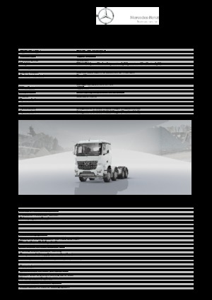 Ciągniki siodłowe ze sztywnym podwoziem Mercedes-Benz Arocs 4153 K 8x4