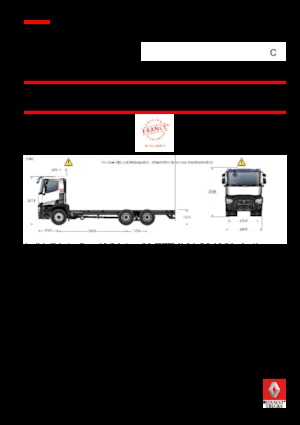 Ciągniki siodłowe ze sztywnym podwoziem Renault C 520 8X4*4 R TRIDEM