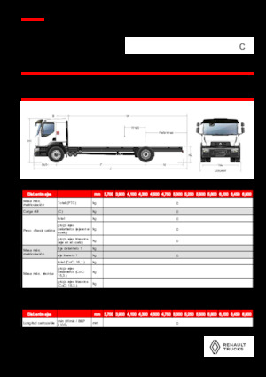 Ciągniki siodłowe ze sztywnym podwoziem Renault C CAB2300 460 4X2 R E6