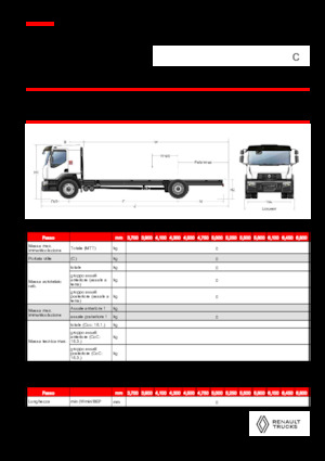 Ciągniki siodłowe ze sztywnym podwoziem Renault C CAB2300 460 4X2 R E6