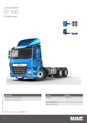 Ciągniki siodłowe ze sztywnym podwoziem DAF CF 340 FAT SLEEPER CAB