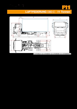 Ciągniki siodłowe ze sztywnym podwoziem Isuzu F11 H