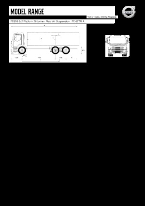 Ciągniki siodłowe ze sztywnym podwoziem Volvo Trucks FE826 6x2 Platform
