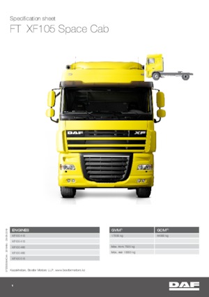 Ciągniki siodłowe DAF XF 105.410 FT