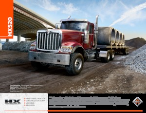 Ciągniki siodłowe ze sztywnym podwoziem International HX520 120 Day Cab Cummins ISX15