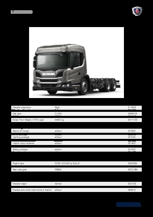 Ciągniki siodłowe ze sztywnym podwoziem Scania L 340 B6x4NB