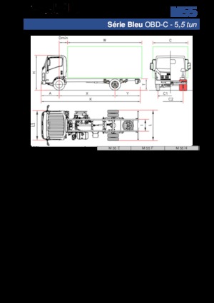 Ciągniki siodłowe ze sztywnym podwoziem Isuzu M55 E