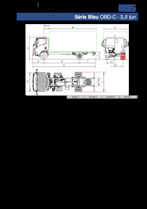 Ciągniki siodłowe ze sztywnym podwoziem Isuzu N35 H