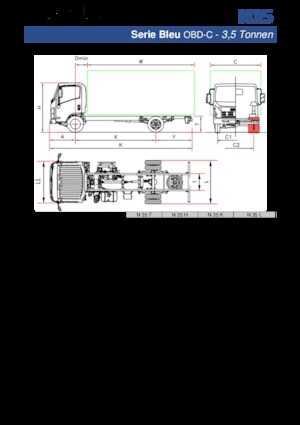 Ciągniki siodłowe ze sztywnym podwoziem Isuzu N35 H