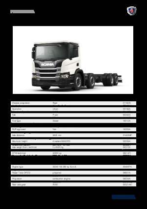 Ciągniki siodłowe ze sztywnym podwoziem Scania P 280 B8x2*6NA