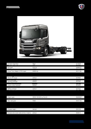 Ciągniki siodłowe ze sztywnym podwoziem Scania P 320 B4x2NA