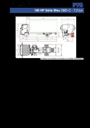 Ciągniki siodłowe ze sztywnym podwoziem Isuzu P75 Q