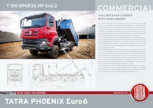 Ciągniki siodłowe ze sztywnym podwoziem Tatra T 158-8P6R33.391