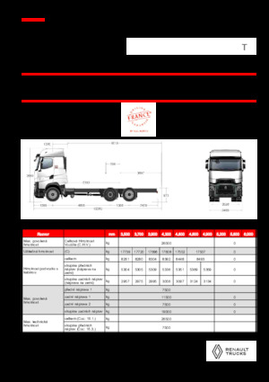 Ciągniki siodłowe ze sztywnym podwoziem Renault T HIGH P6X2 13L E6