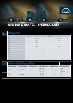 Ciągniki siodłowe ze sztywnym podwoziem MAN TGL 12.250