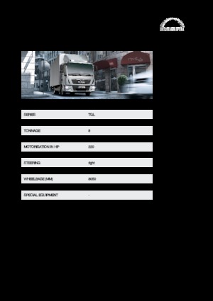 Ciągniki siodłowe ze sztywnym podwoziem MAN TGL 8.220 4x2