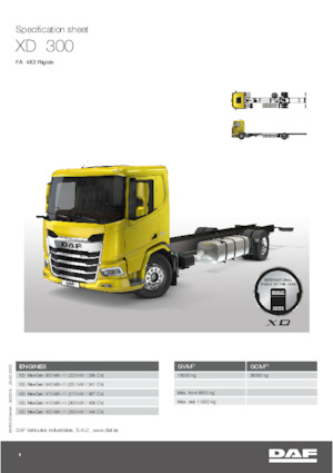 Ciągniki siodłowe ze sztywnym podwoziem DAF XD 340 FA
