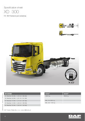 Ciągniki siodłowe ze sztywnym podwoziem DAF XD 340 FA