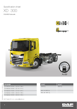 Ciągniki siodłowe ze sztywnym podwoziem DAF XD 300 FAG