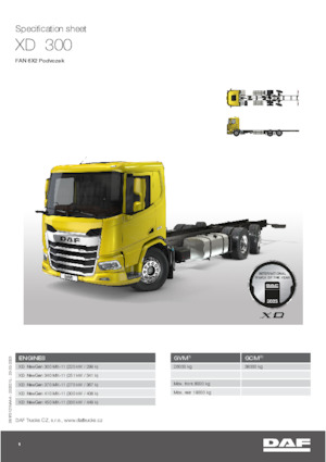 Ciągniki siodłowe ze sztywnym podwoziem DAF XD 300 FAN