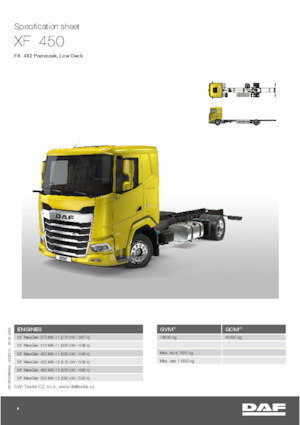 Ciągniki siodłowe ze sztywnym podwoziem DAF XF 430 FA Low Deck