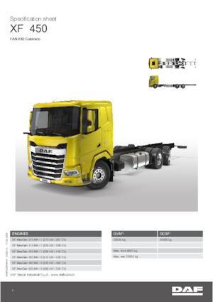 Ciągniki siodłowe ze sztywnym podwoziem DAF XF 430 FAN