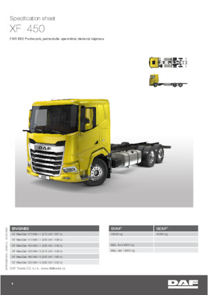 Ciągniki siodłowe ze sztywnym podwoziem DAF XF 530 FAR