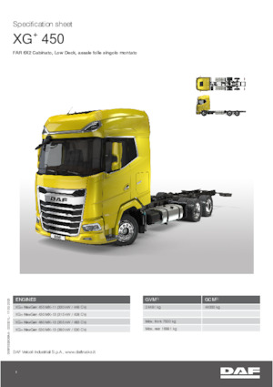 Ciągniki siodłowe ze sztywnym podwoziem DAF XG+ 480 FAR Low Deck