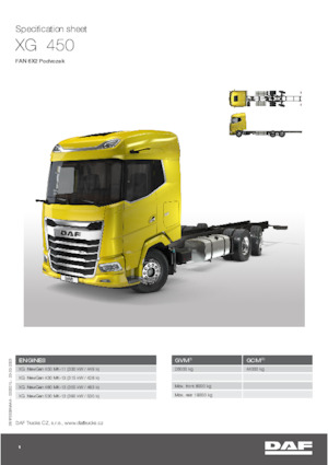 Ciągniki siodłowe ze sztywnym podwoziem DAF XG 530 FAN