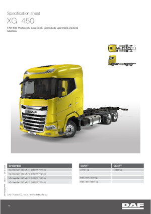 Ciągniki siodłowe ze sztywnym podwoziem DAF XG 430 FAR Low Deck