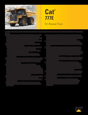 Wywrotka tylnozsypowa Caterpillar 777E