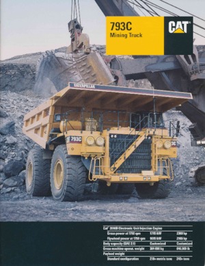 Wywrotka tylnozsypowa Caterpillar 793C