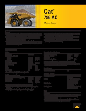 Wywrotka tylnozsypowa Caterpillar 796 AC