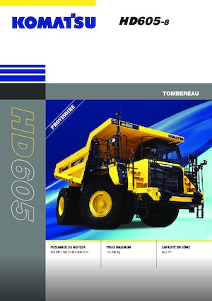 Wywrotka tylnozsypowa Komatsu HD605-8E0
