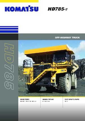 Wywrotka tylnozsypowa Komatsu HD785