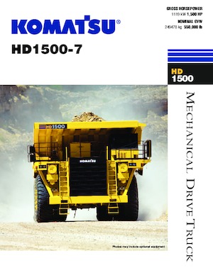 Wywrotka tylnozsypowa Komatsu HD1500-7