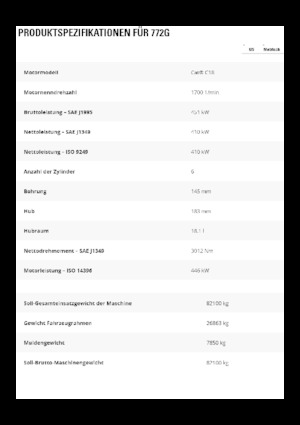 Wywrotka tylnozsypowa Caterpillar 772G