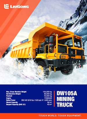 Wywrotka tylnozsypowa Liugong DW105A