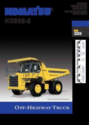 Wywrotka tylnozsypowa Komatsu HD325-6