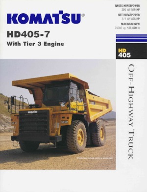 Wywrotka tylnozsypowa Komatsu HD325-7