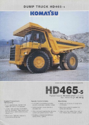 Wywrotka tylnozsypowa Komatsu HD465-5